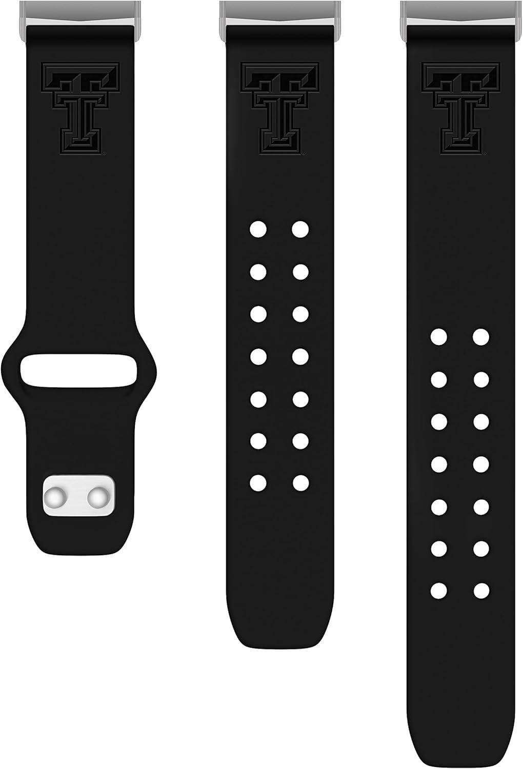 Affinity Bands Texas Tech Red Raiders Engraved Silicone Sport Band Compatible with Fitbit Versa 3 and Sense - Image 3