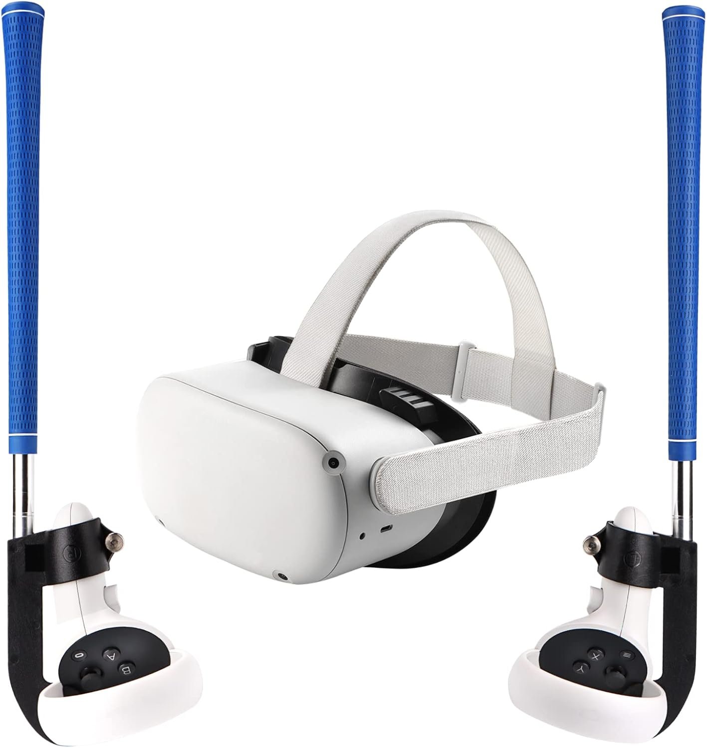 VR Golf Putter Grip Extension Handle for Oculus Quest 2 Right and Left Controllers for Games Accessories Golf+ Golf 5 eClub Mini Golf exVRience Golf Club Black Hole Pool - Image 2