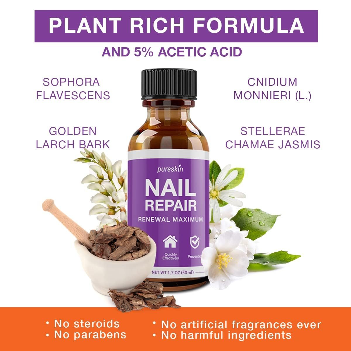 Toenail Renewal - Maximum Strength Nail Repair Liquid, Toe Nail Support, Health Care for Finger & Toenail, Athlete's Foot, Ringworm Repair-30ml - Image 7