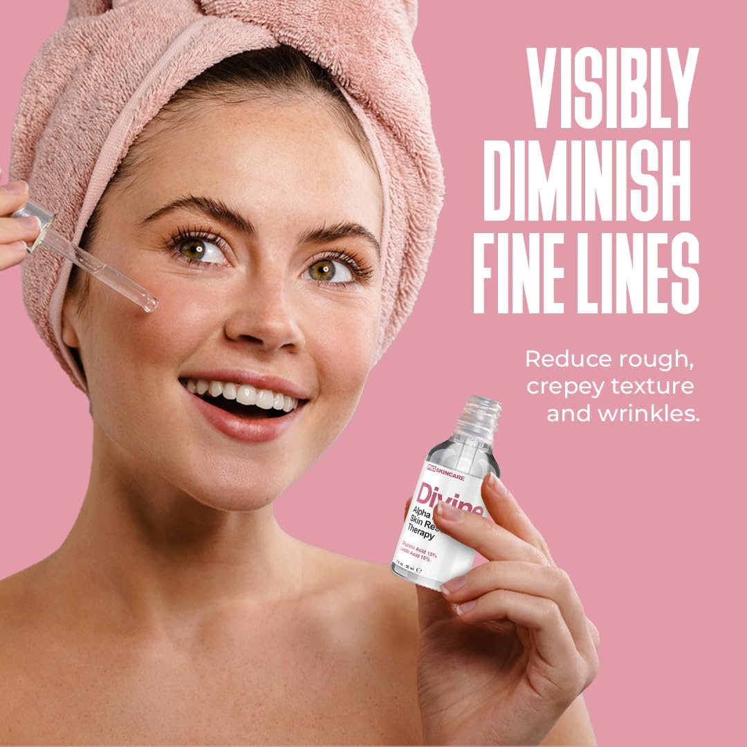 Glycolic Acid & Lactic Acid Peeling Solution - SKIN PERFECTING 30% AHA Liquid, Professional Grade Chemical Face Peel for Acne Scars, Collagen Boost, Wrinkles, Fine Lines - AHA - 1 fl oz - Image 4