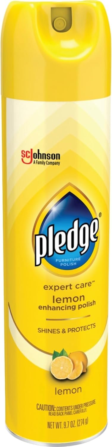 Pledge Expert Care Wood Polish Spray, Shines and Protects, Removes Fingerprints, Lemon, 9.7 oz (Pack of 1) - Image 3