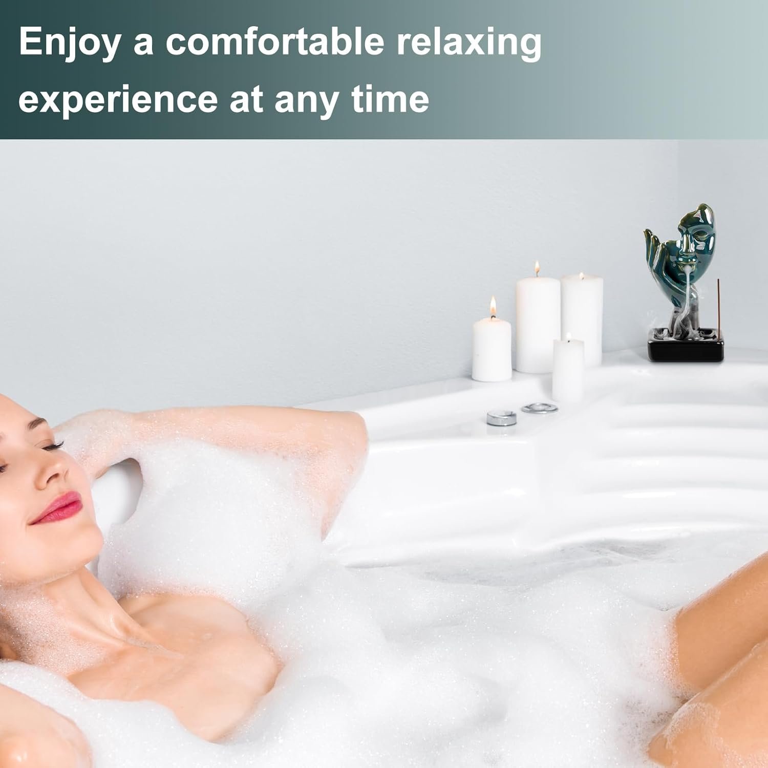 Waterfall Incense Burner, Backflow Incense Burner with 20 Backflow Incense Cones + 30 Incense Stick, Aromatherapy Ornament, Home Decor - Image 8