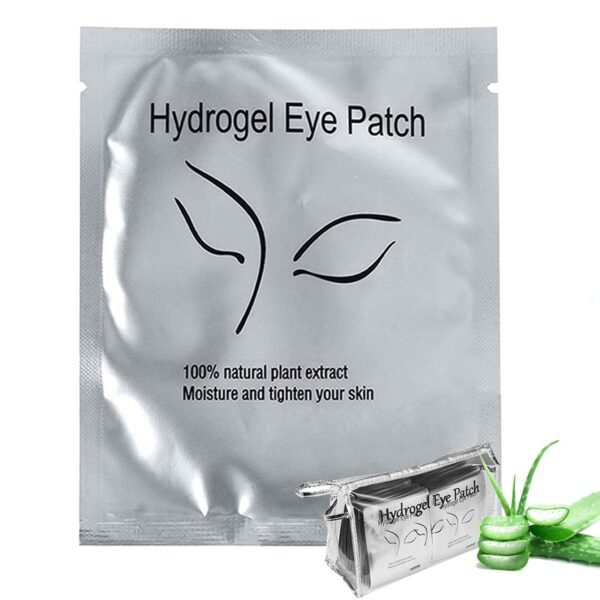 110 Pairs Eyelash Extension Gel Patches Kit, Lash Extension Lint Free Under Hydrogel Eye Mask Pads Beauty Tool with Transparent Cosmetic Bag - Image 2