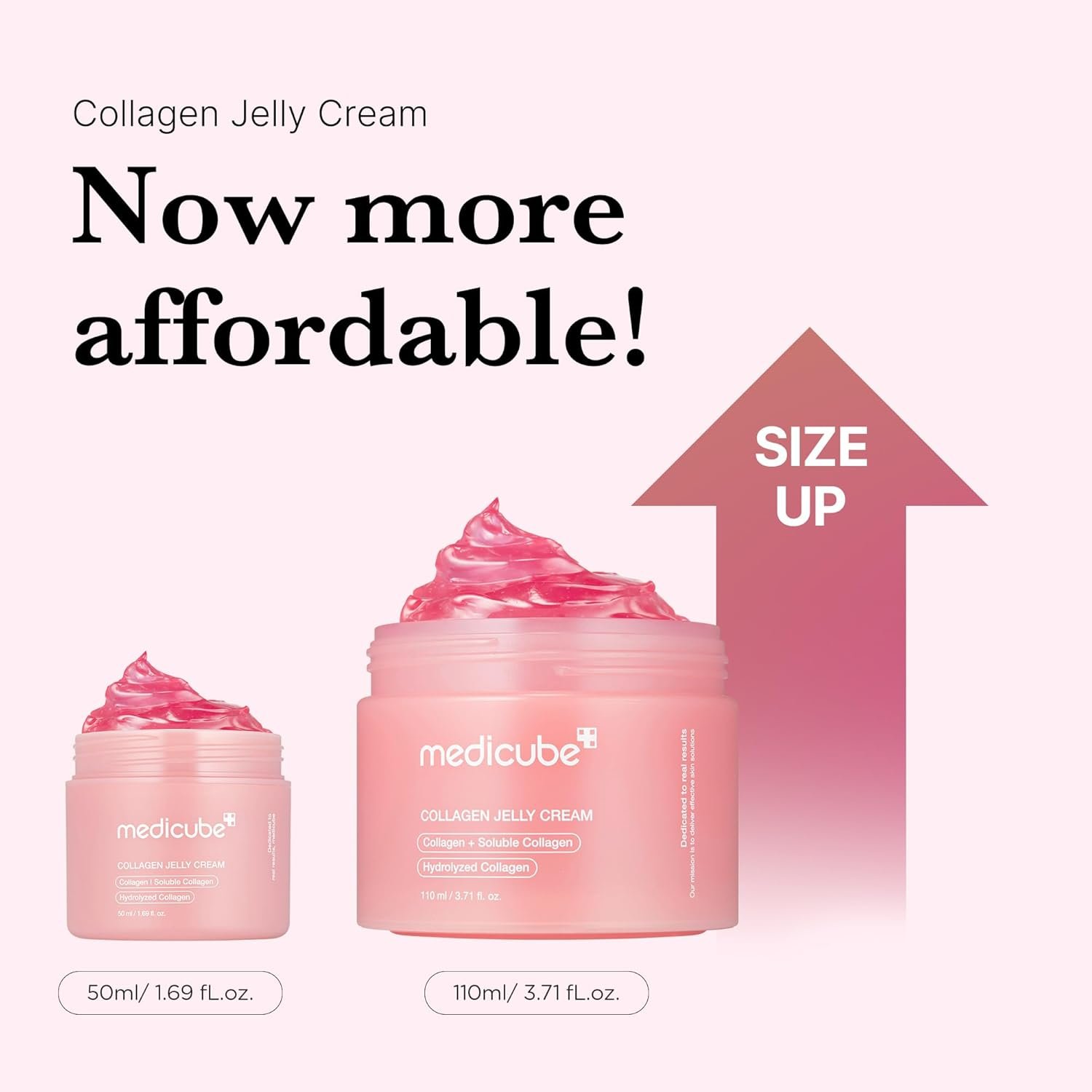 Medicube Collagen Jelly Cream- Niacinamide & Freeze-Dried Hydrolyzed Collagen - Boosts skin's barrier hydration and gives 24h Glow & Lifted Look - Korean skincare (1.69 Fl Oz (Pack of 1)) - Image 3