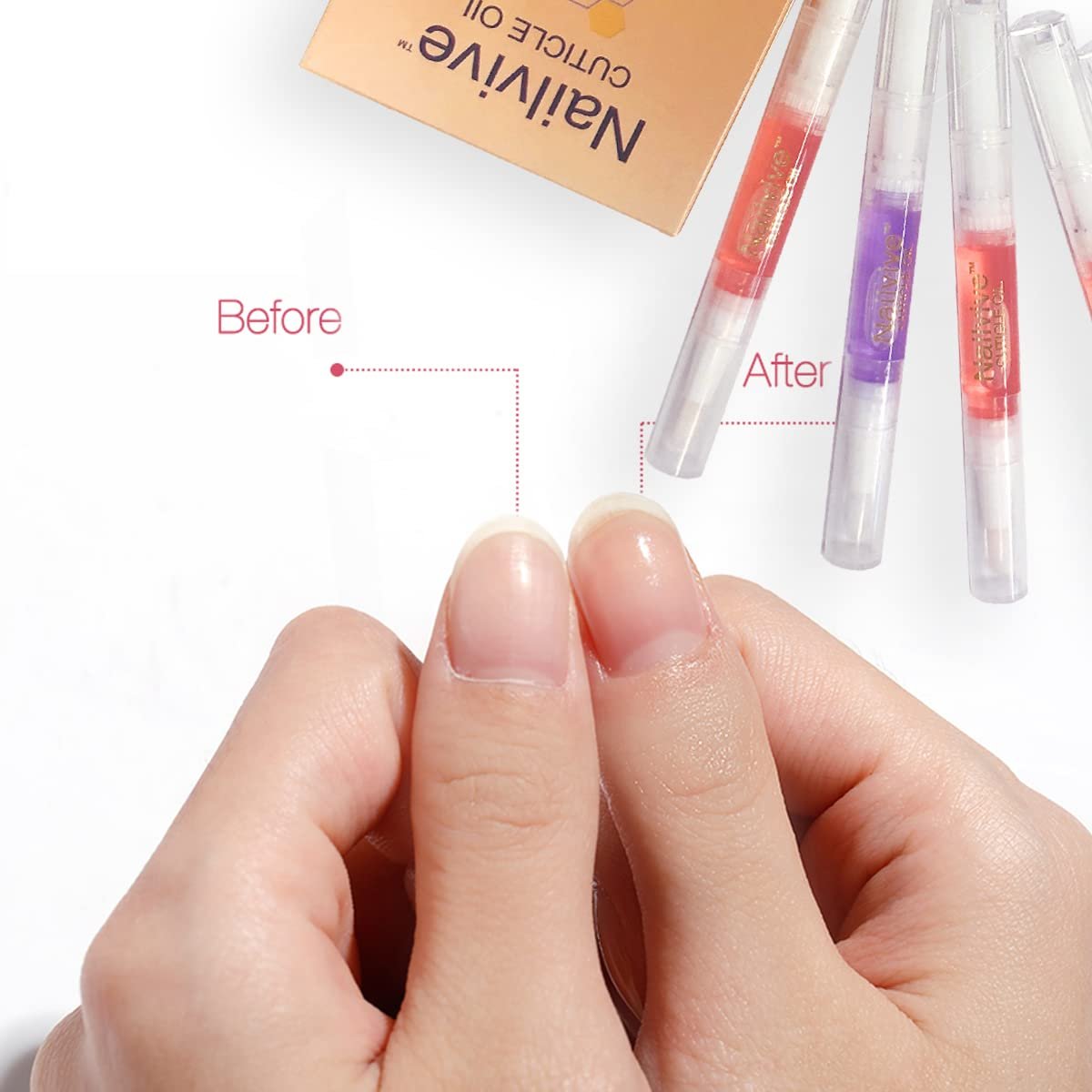 Nailvive Six Pens Cuticle oil Revitalizing Oils unique natural complex of rich oils to provide moisture, protect nourish dry brittle cracked cuticles, nails, and skin (CUTICLE OIL 6X PACK) - Image 4