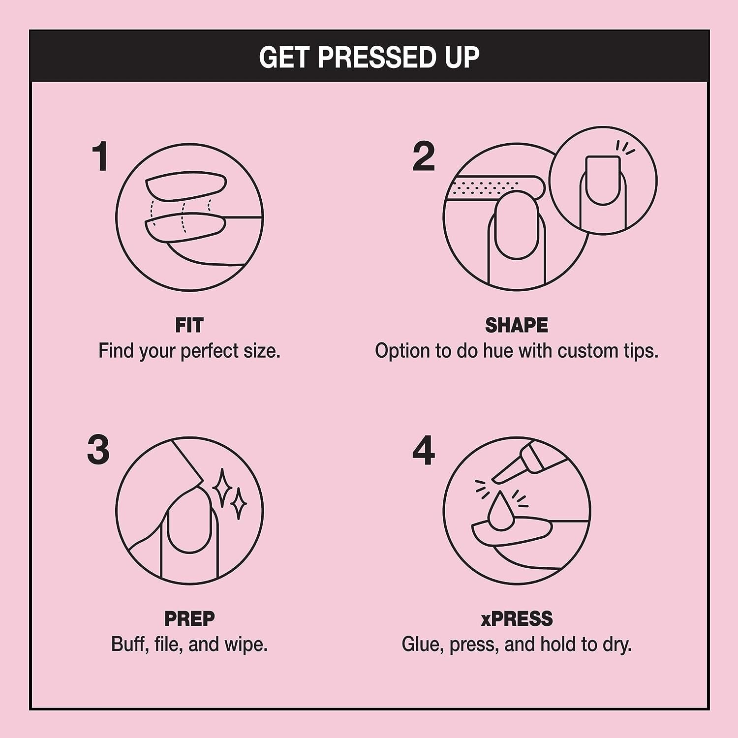 Bundle of OPI xPress/ON Press On Nails, With Nail Glue, Long Baby Pink Velvet Almond Shape Nails, Editor in Chic + OPI Nail Envy, Nail Strengthening Treatment, Vegan Formula, 0.5 fl oz - Image 5