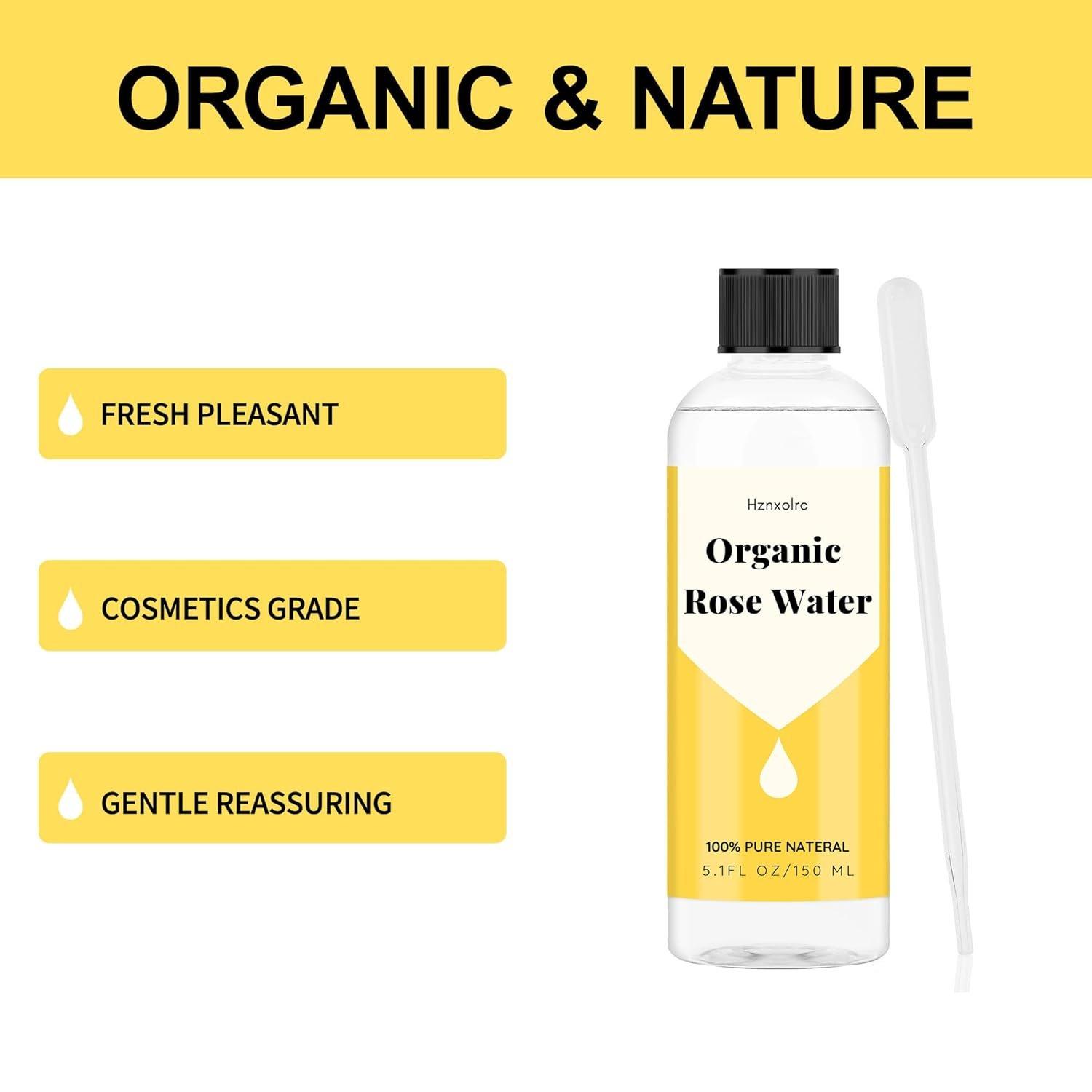 5.1 fl oz Rose Hydrosol for Face Hydrating Mist Hydration, 100% Pure Rose Water, Cleanses & Softens Skin, Promotes Healthy Skin Cell, Premium Organic Rose Water, Suitable for All Skin Types - Image 4