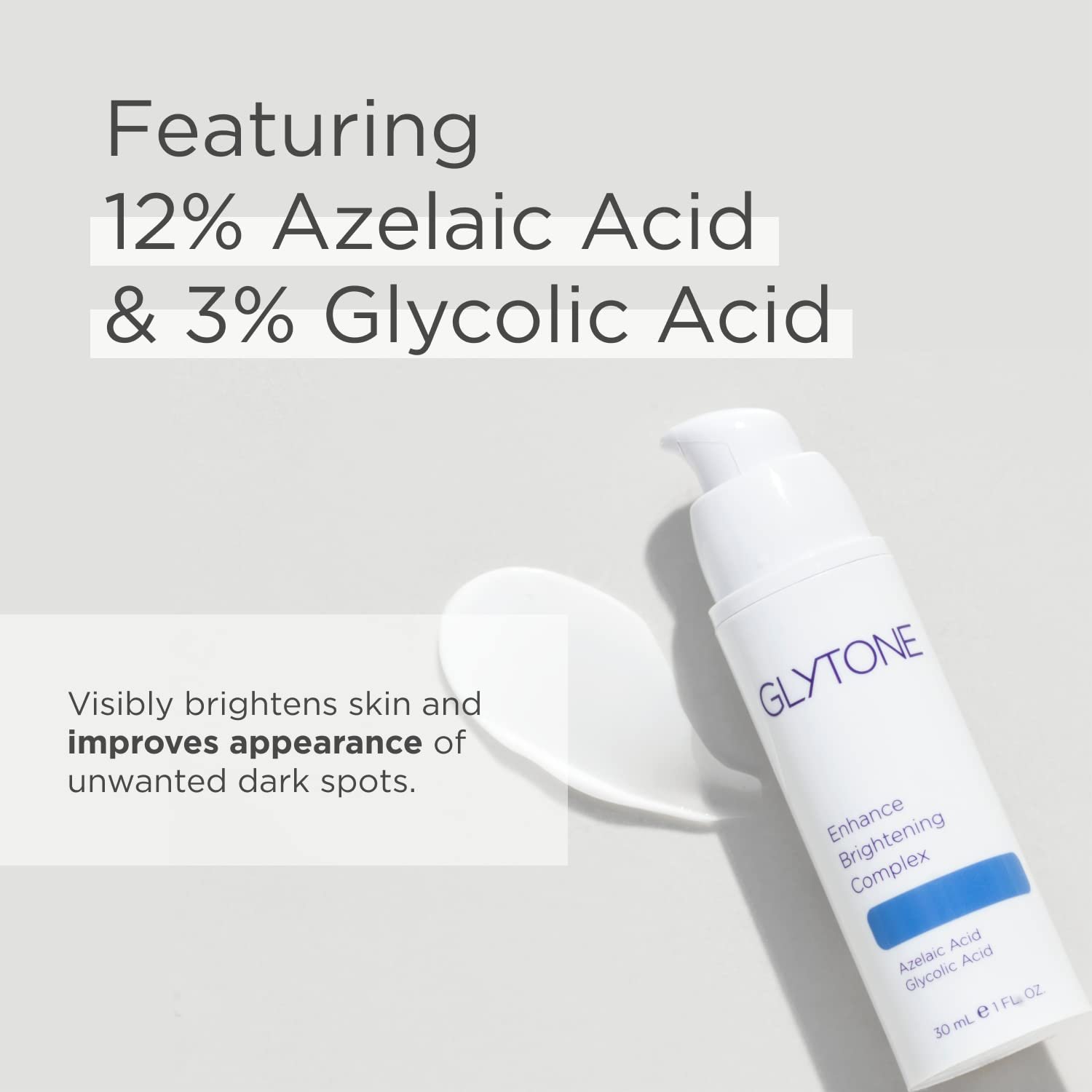 Glytone Enhance Brightening Complex - With 12% Azelaic Acid, 3% Glycolic Acid - Brightens Skin & Reduces Dark Spots - Non-Comedogenic - 1 fl. oz. - Image 4