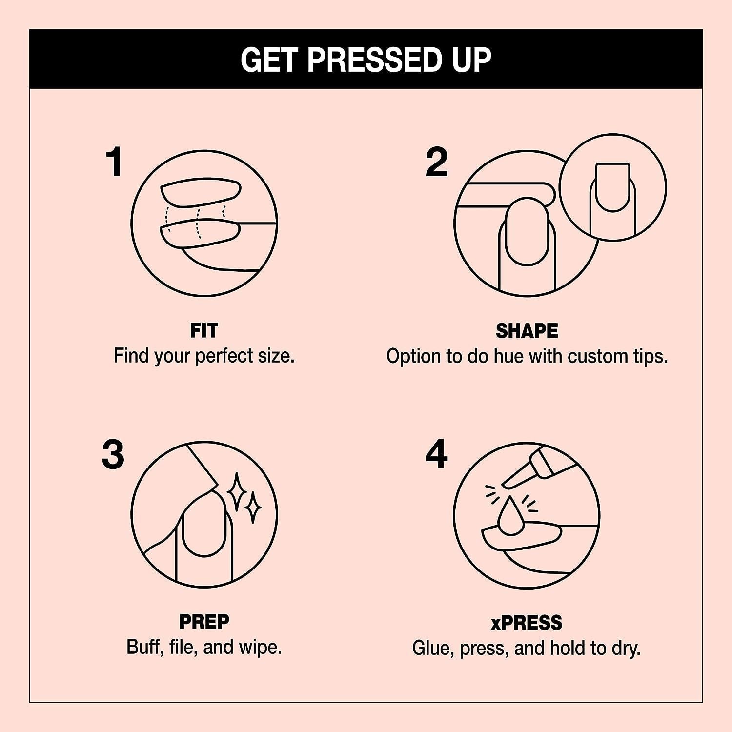 Bundle of OPI xPress/On Press On Nails, With Nail Glue, Long Neutral Coffin Shape Nails, Bubble Bath + OPI Nail Envy, Nail Strengthening Treatment, Stronger Nails in 1 Week, Vegan Formula, 0.5 fl oz - Image 5