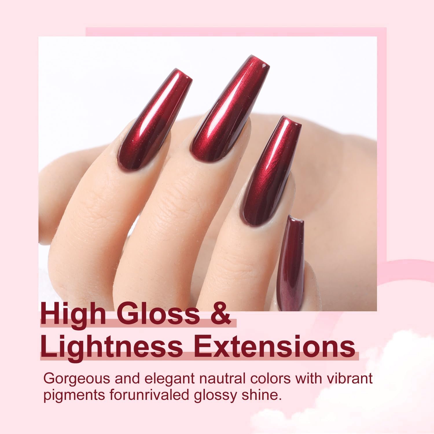 Major Dijit Quick Dry Nail Polish Pearl Wine Red Summer Nail Lacquer for Nail Art Regular Nail Polish 0.41 fl oz. - Image 5