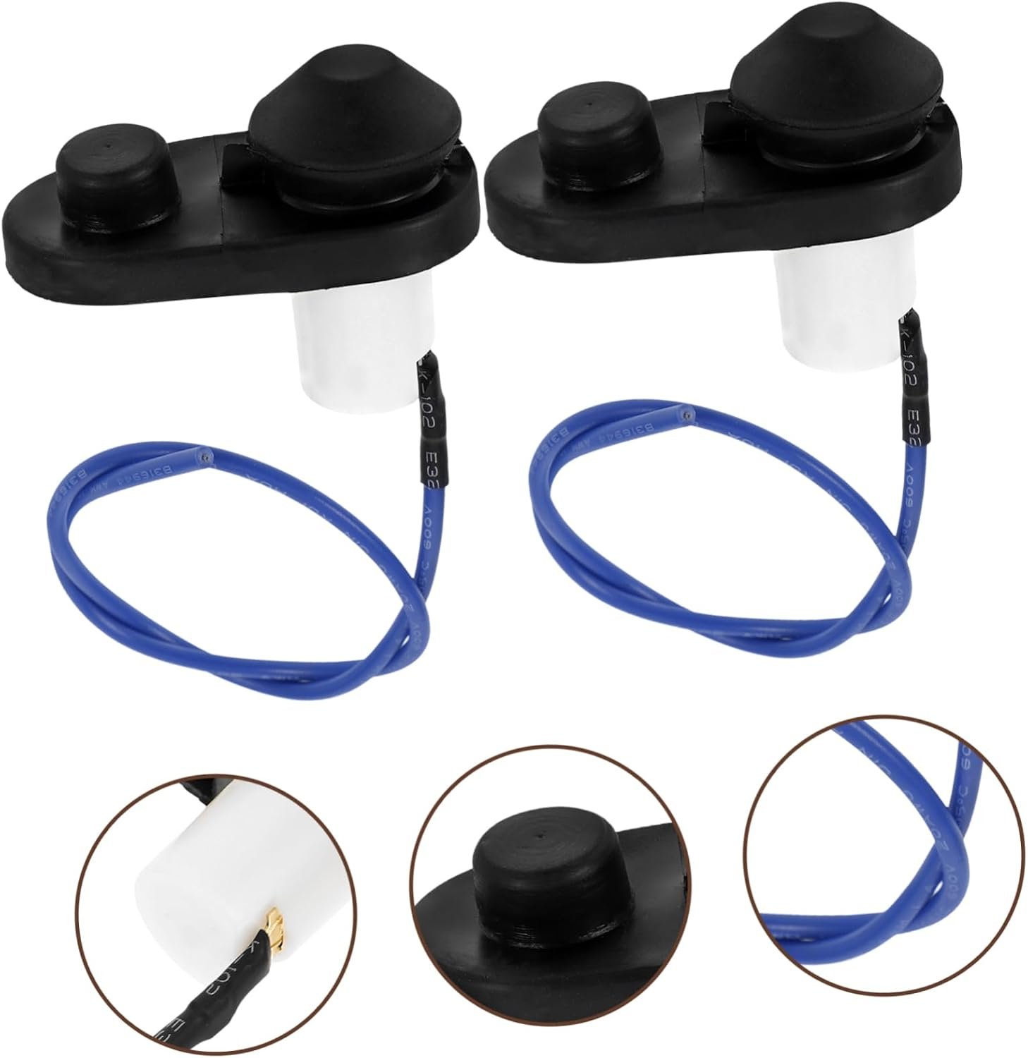 ULTECHNOVO 5sets Door Light Switch Turn LED Under Cabinet Lighting Smart Bulb Light Switch Surround Light Covers Smart Light Switches Kasa Smart Switch Dimmer Winch Black Plastic 4pcs*5 - Image 9