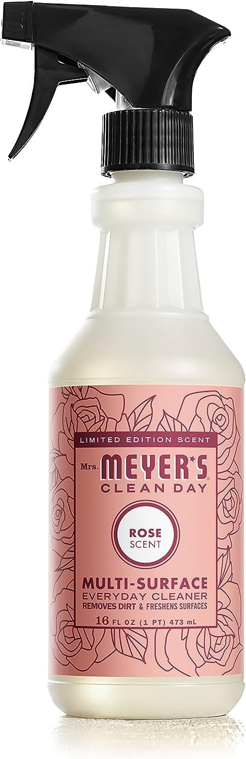 Mrs. Meyer’s Rose Scent Kitchen Basics Set, 3 ct: Dish Soap, Hand Soap, Multi-Surface Everyday Cleaner - Image 5