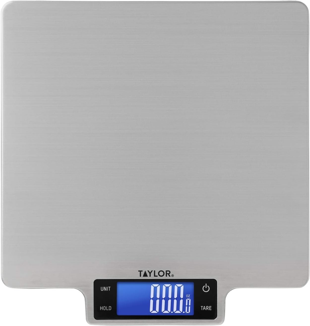 Taylor 22lb Ultra-Precise Digital Stainless Steel Household Kitchen Scale, One, Silver - Image 2