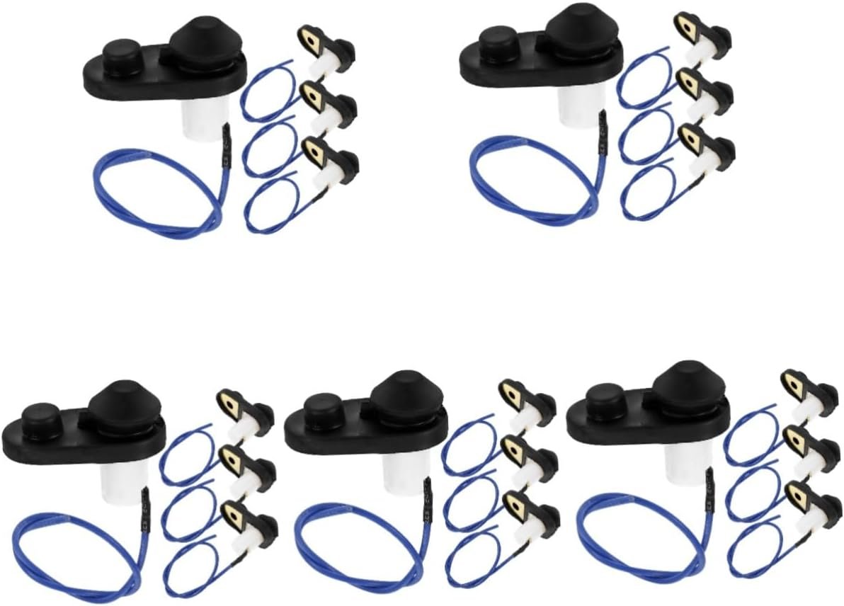 ULTECHNOVO 5sets Door Light Switch Turn LED Under Cabinet Lighting Smart Bulb Light Switch Surround Light Covers Smart Light Switches Kasa Smart Switch Dimmer Winch Black Plastic 4pcs*5 - Image 2