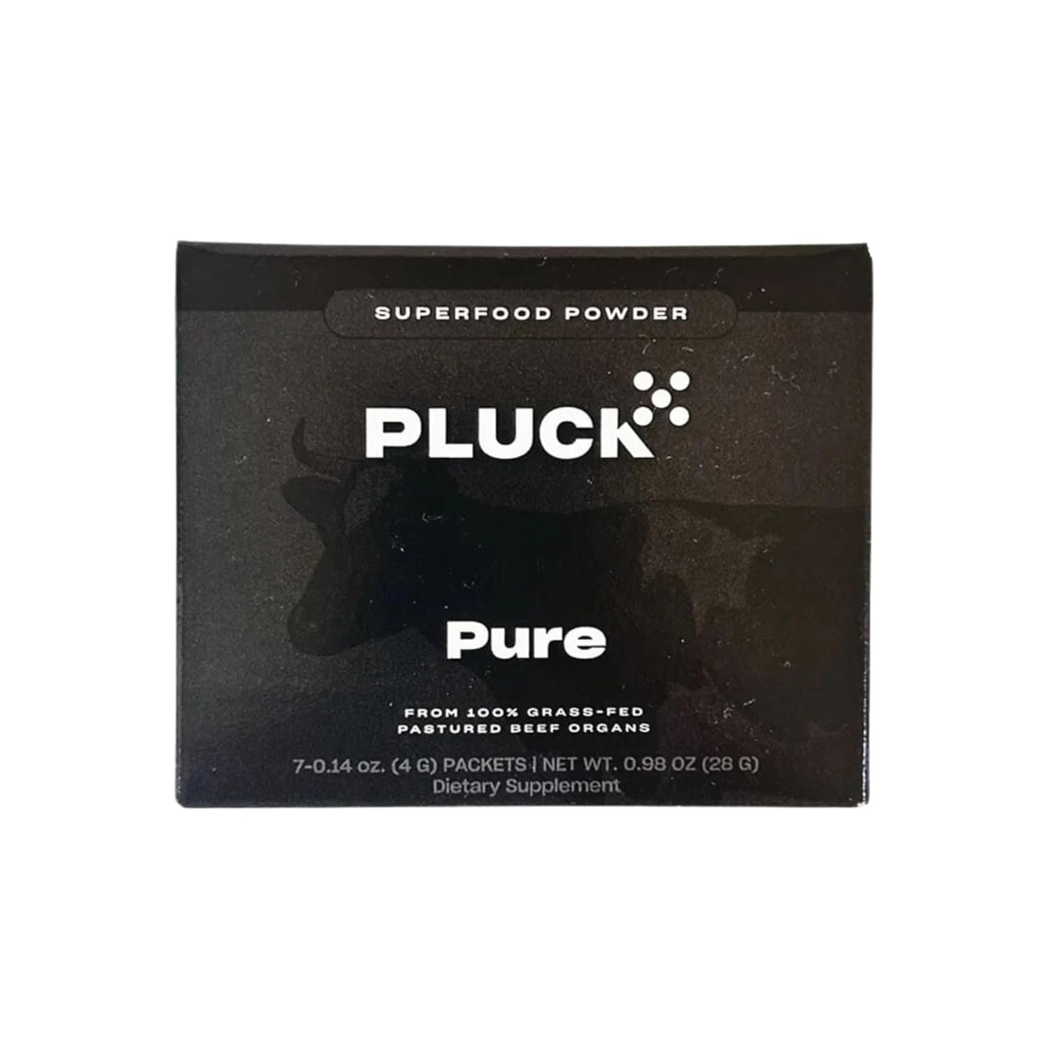 Pluck Pure | Beef Organ Supplement Powder Travel Pack | From 100% Grass Fed & Grass Finished Pastured Beef Liver, Kidney, Spleen, Heart, & Pancreas | 7 Packets, 14 Servings - Image 2