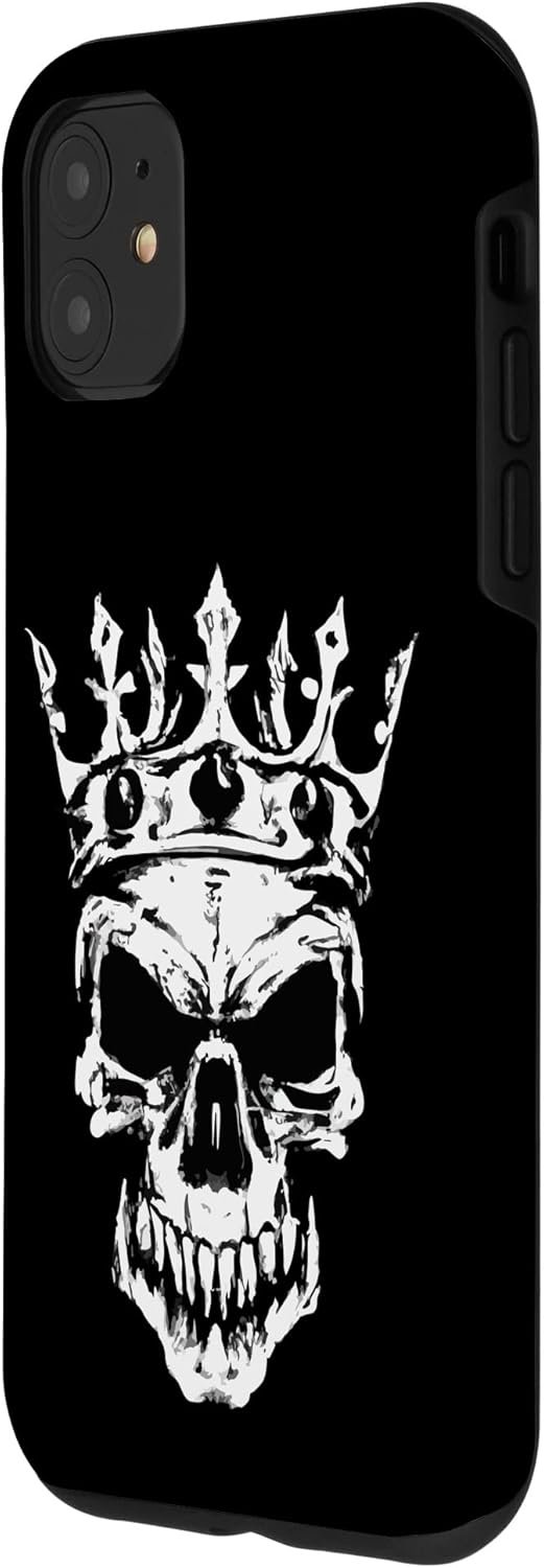 iPhone 11 Skull King Crown Made by AI Case - Image 3
