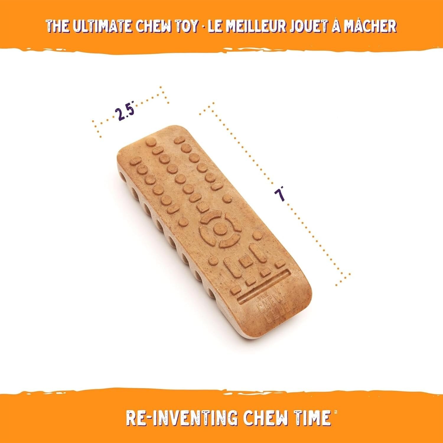 Power Bone Pet Chew Toy for Dogs - Durable, Non Toxic & Pet Safe - Best for Aggressive Chewers, Long Lasting Dental Health, Dog Teeth Cleaning, Dog Life Stages - TV Remote 7" - Image 4