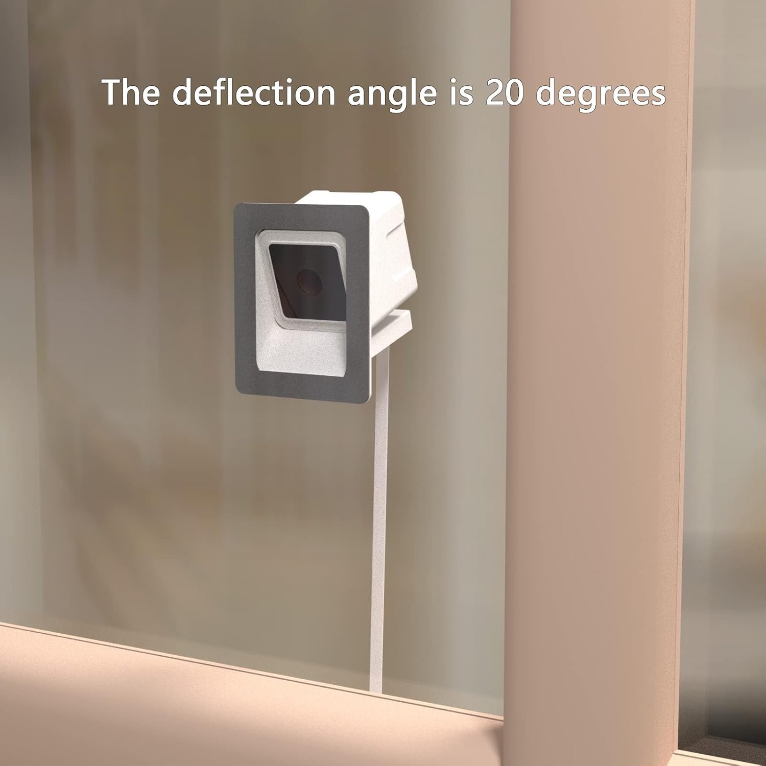 Angled Window Mount for Wyze Cam v4 Cam V3 , 20 Degrees Tilt ( Up/Down/Left/Right ), Through Window Use Cam v4 v3, Helps You Watch Front Yard and Driveway (White/Pack of 1) - Image 4