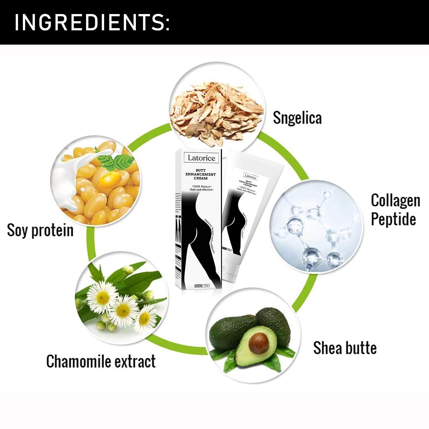 Butt Enhancement Cream - Butt Enhancer - Hip Lift Up Cream - Bigger Buttock Firm Massage Cream (3.52oz) - Image 4