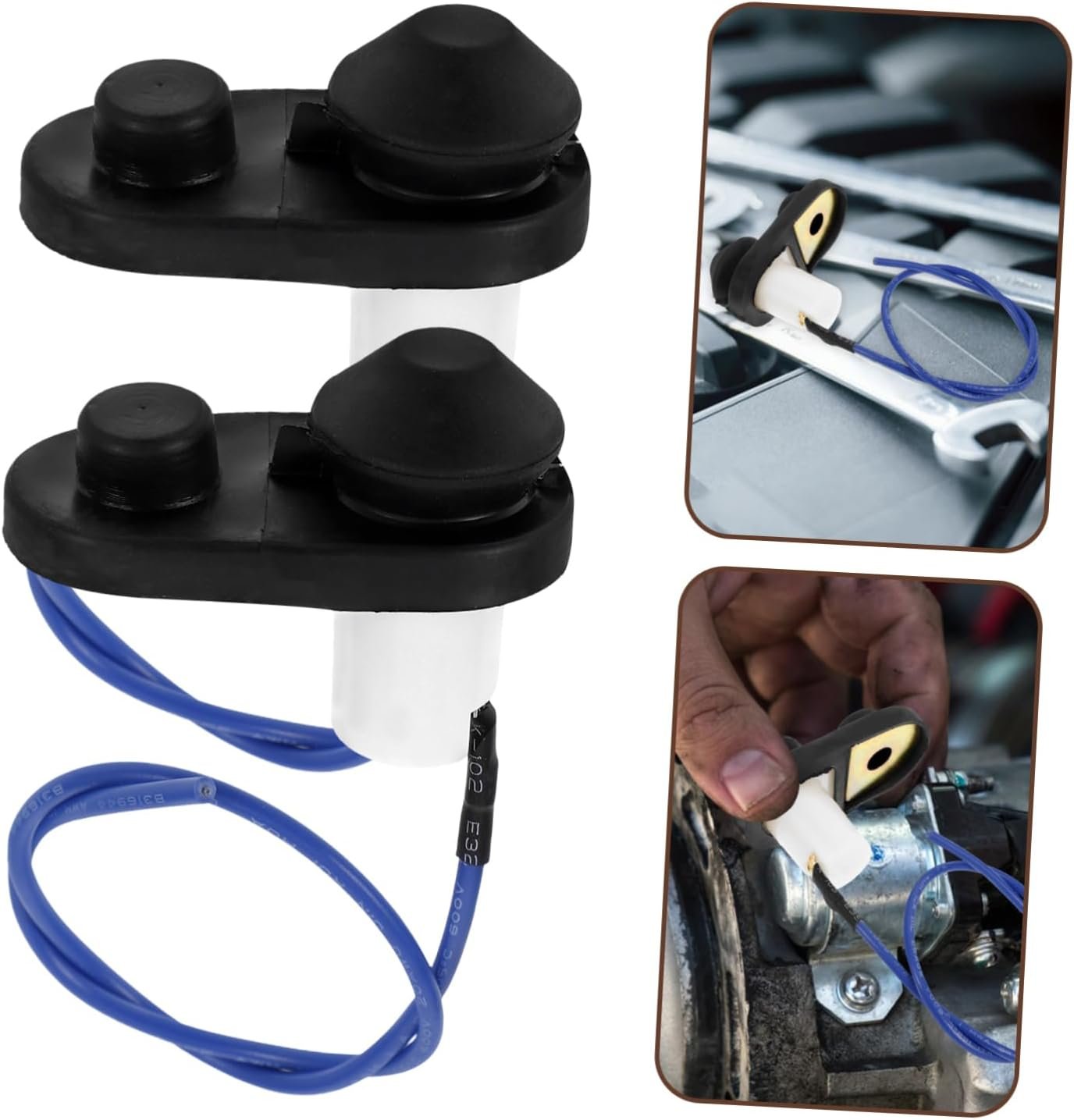 ULTECHNOVO 5sets Door Light Switch Turn LED Under Cabinet Lighting Smart Bulb Light Switch Surround Light Covers Smart Light Switches Kasa Smart Switch Dimmer Winch Black Plastic 4pcs*5 - Image 3