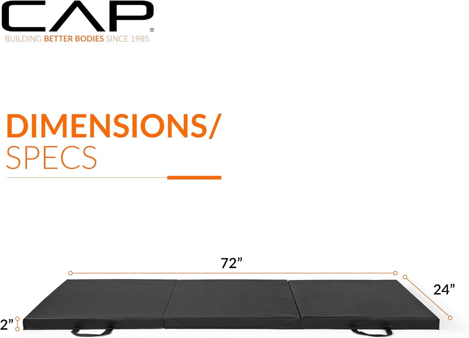 CAP Barbell All Purpose Folding Anti Tear Exercise Training Aerobic Fitness Gym & Gymnastics Balance Mat | Multiple options - Image 5