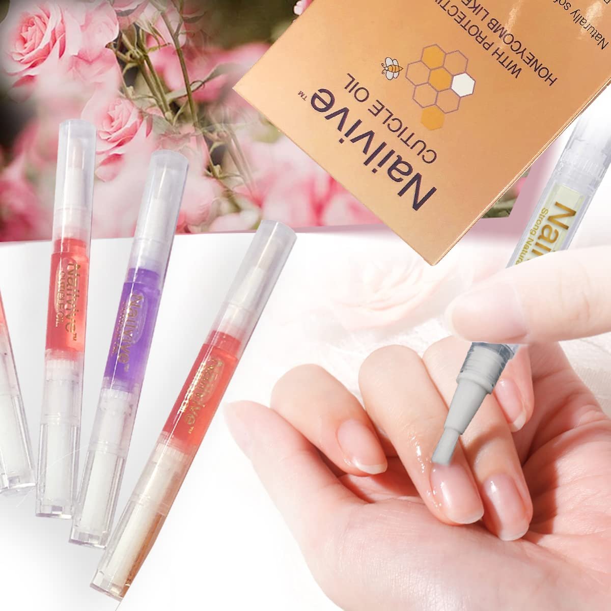 Nailvive Six Pens Cuticle oil Revitalizing Oils unique natural complex of rich oils to provide moisture, protect nourish dry brittle cracked cuticles, nails, and skin (CUTICLE OIL 6X PACK) - Image 6