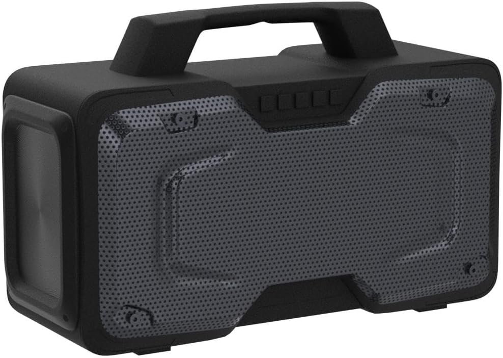 BUGANI Bluetooth Speakers, 80W Powerful Portable Wireless Speaker IPX7 Waterproof Speaker, Outdoor Loud Speaker with Handle 24H Playtime, Support Microphone AUX USB Suitable for Party, Pool, Black - Image 5