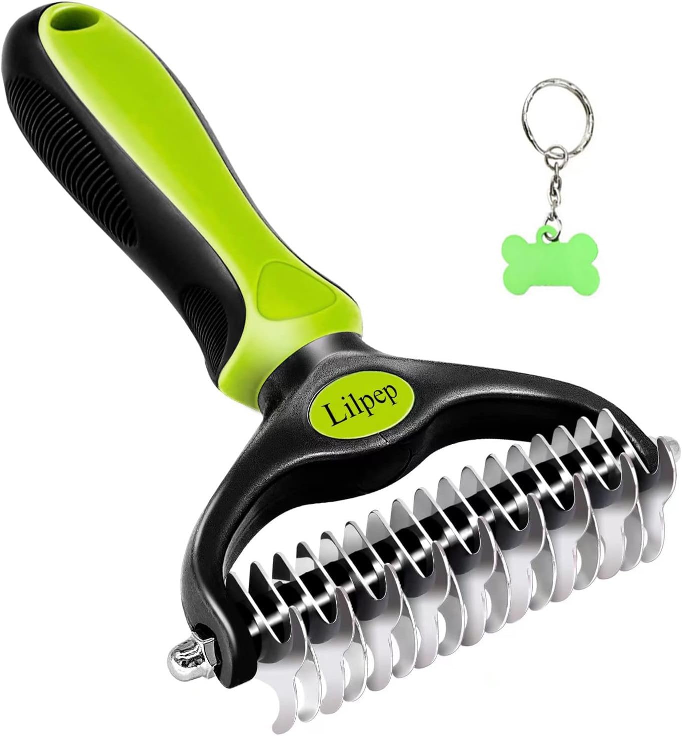 Pet Grooming Tool, Double-Sided Professional Grade Undercoat rake for pet tangles and mat Removal, Safe dehairing Comb and Depilation Tool - Image 2