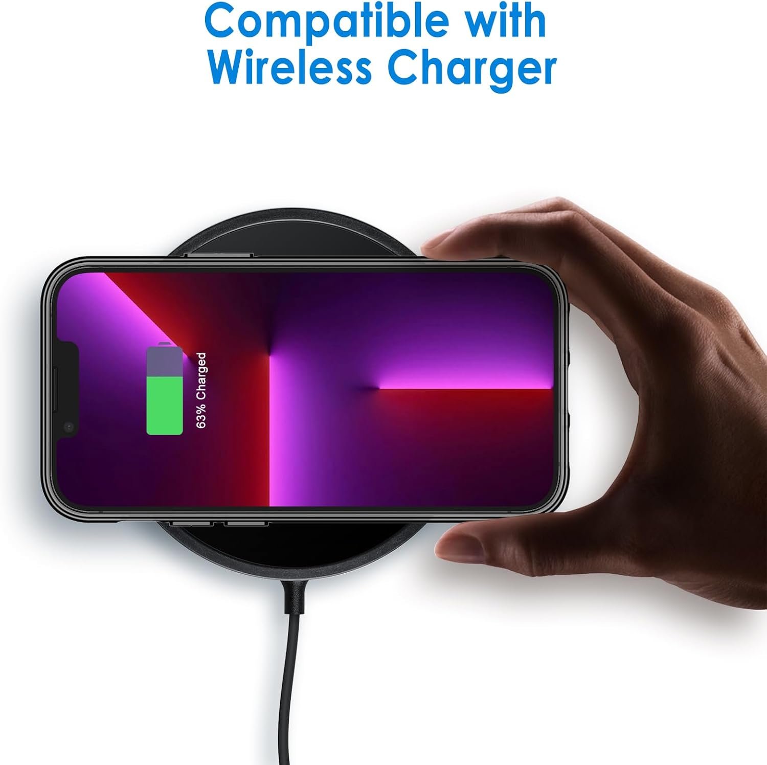 JETech Case for iPhone 13 Pro 6.1-Inch, Non-Yellowing Shockproof Phone Bumper Cover, Anti-Scratch Clear Back (Black) - Image 5