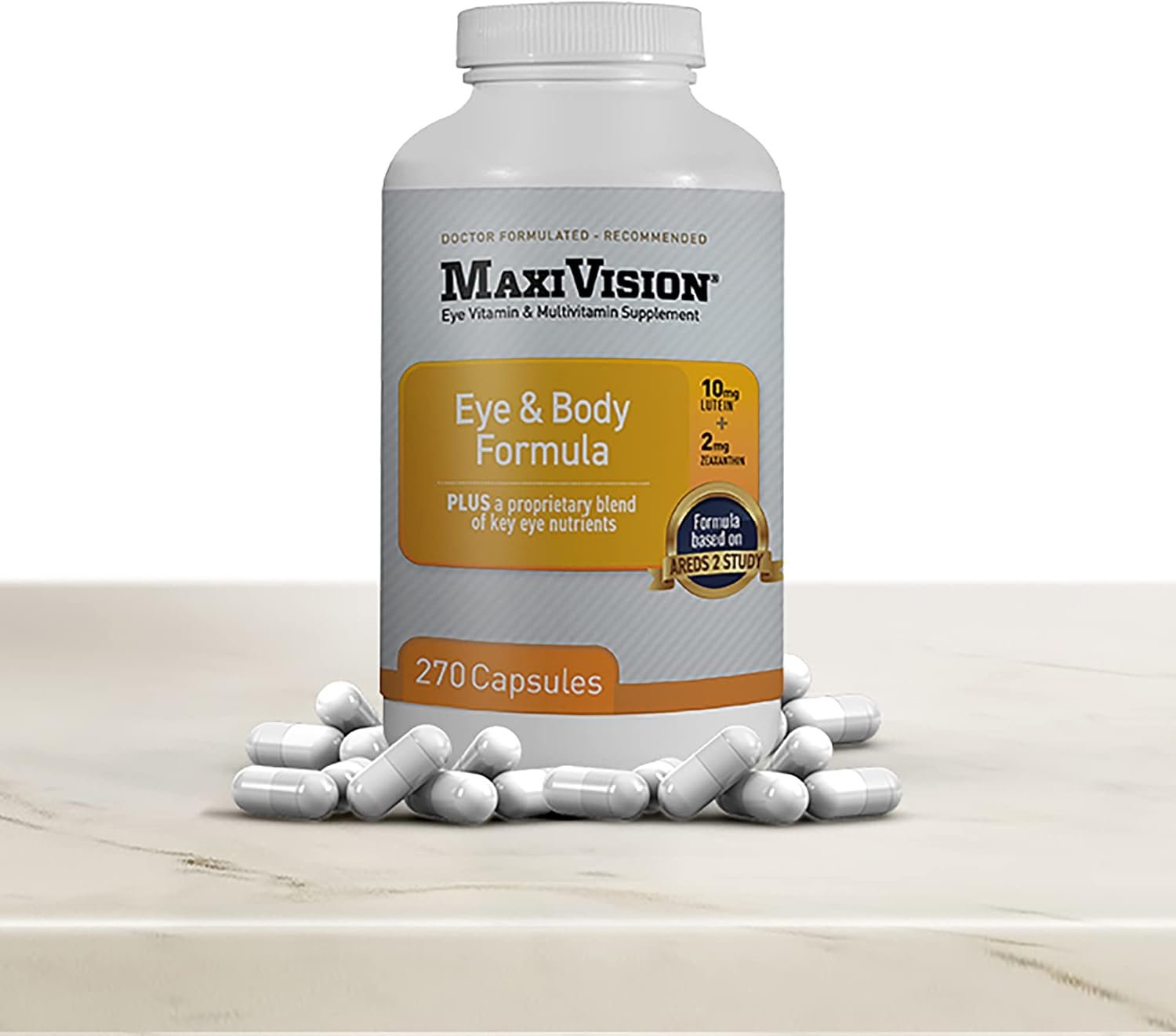 MaxiVision® Eye & Body Formula - Based on AREDS 2 Study - 270 Eye Vitamins Capsules - 1 Bottle - Image 4