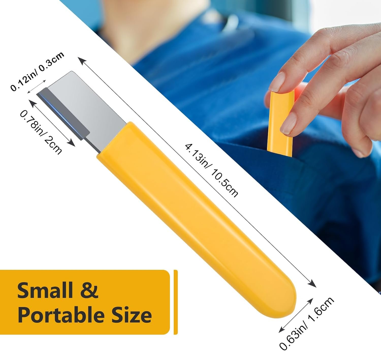 2PCS Garden Tool Sharpener, Blade Sharpener Stone for Garden Knife Sharpener, Shear Scissor Sharpener Blade Sharpening for Gardening Pruner/Pocket Knives (2, Yellow+Black) - Image 7