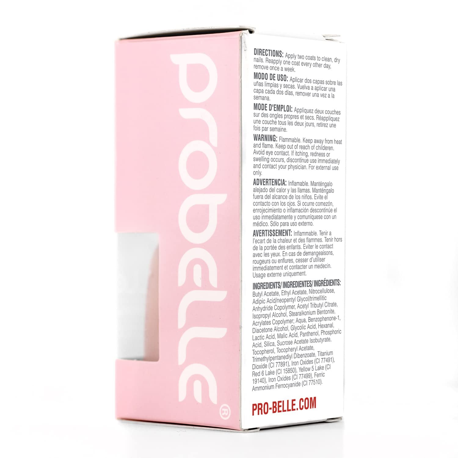 Probelle Tinted Nail Strengthener, Colored Nail Strengthening Treatment, Nail Growth and Repair, Stops Peeling, Splits, Chips, Cracks, and Strengthens Nails (0.5 Fl Oz (Pack of 1), Petal Pink) - Image 10