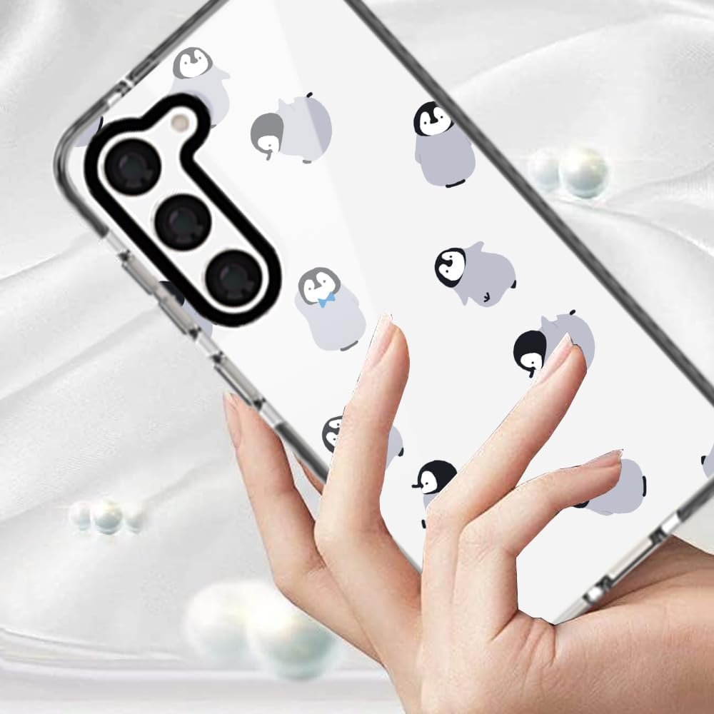 Penguin Trendy Cute Clear Phone Case for Samsung Galaxy A14 5G 6.6" with Built-in Bumper Shockproof Protective Cover for Galaxy A14 5G 6.6" 2023 - Image 4