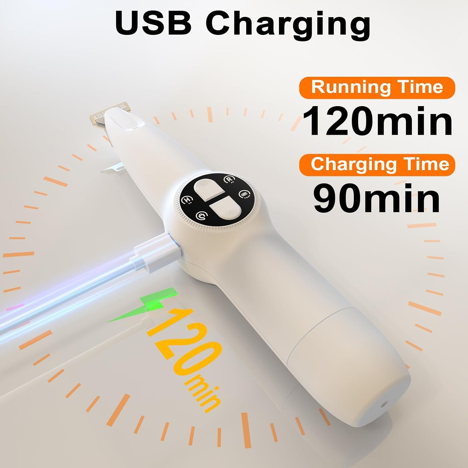 Dog Paw Trimmer with LED Light, Upgraded 2 in 1 Dog Grooming Kit, Cordless Dog Nail Trimmers Grinder with 3 Ports for Small Medium Large Dogs, Pet Micro Precision Electric Trimmer for Paws Eyes Ears - Image 6