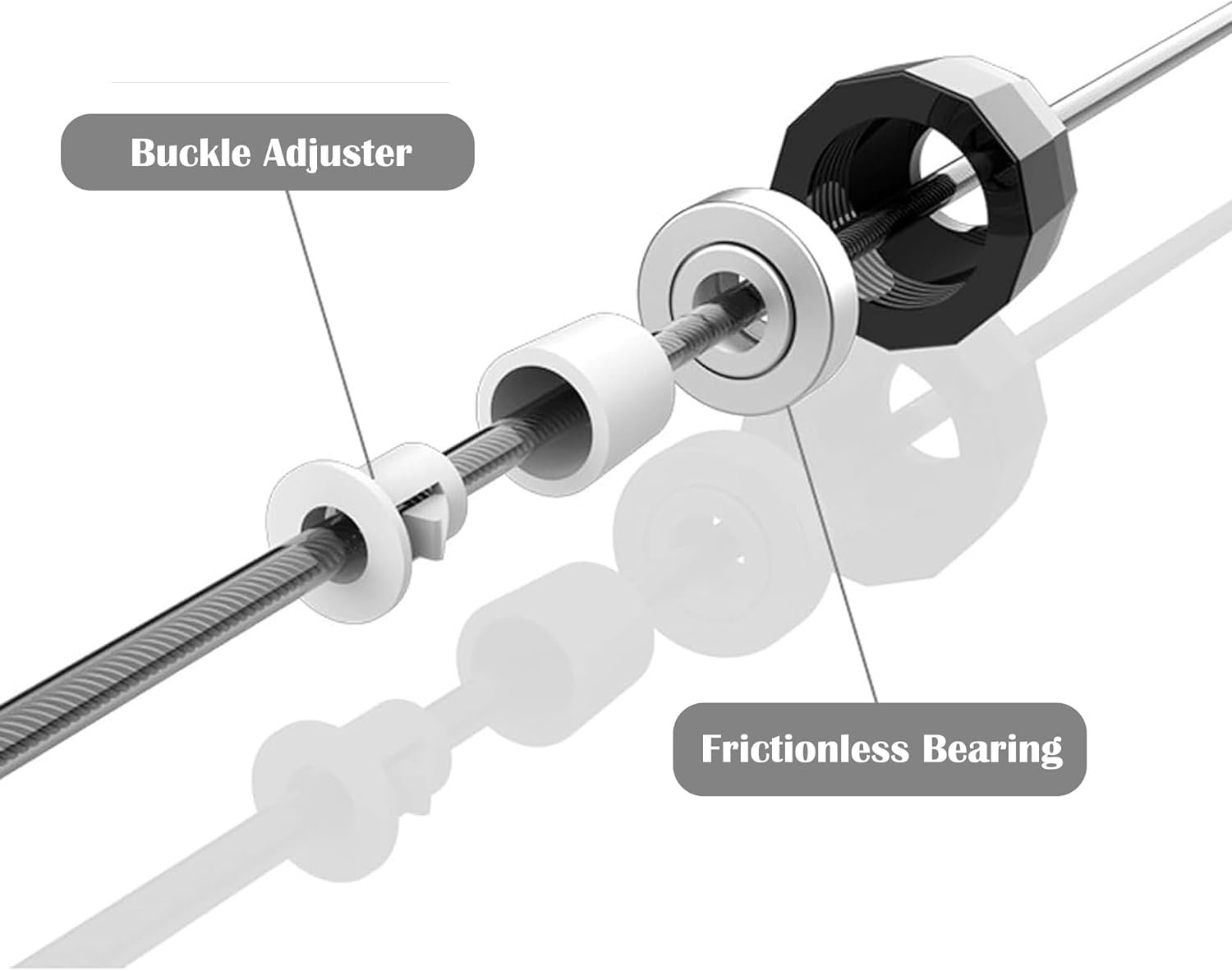 High-Speed Weighted Jump Rope, Adjustable with Ball Bearings, Foam Handles, Black, 2 Pack - Image 5