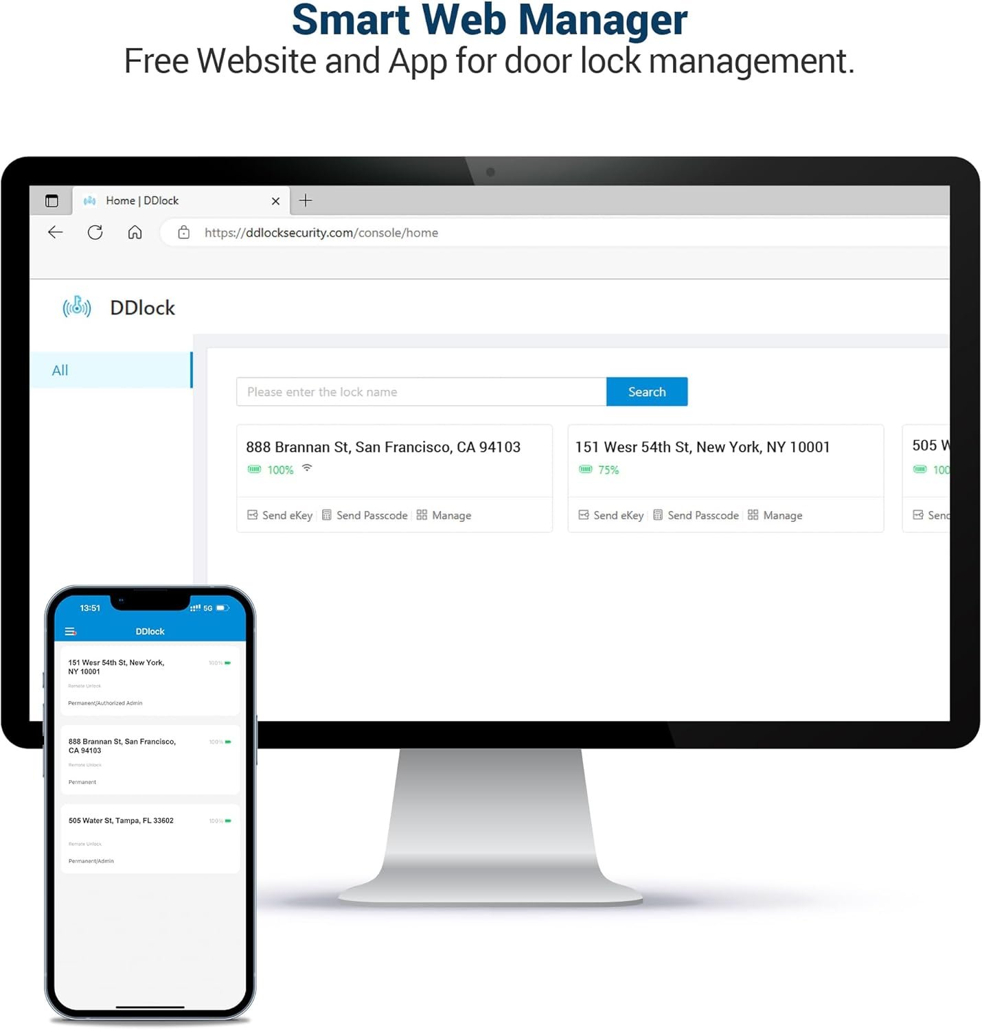Veise Smart Deadbolt with App Control, Keyless Entry Smart Lock for Front Door, Electronic Digital Door Lock with Code, Easy Install, Matte Black - Image 6
