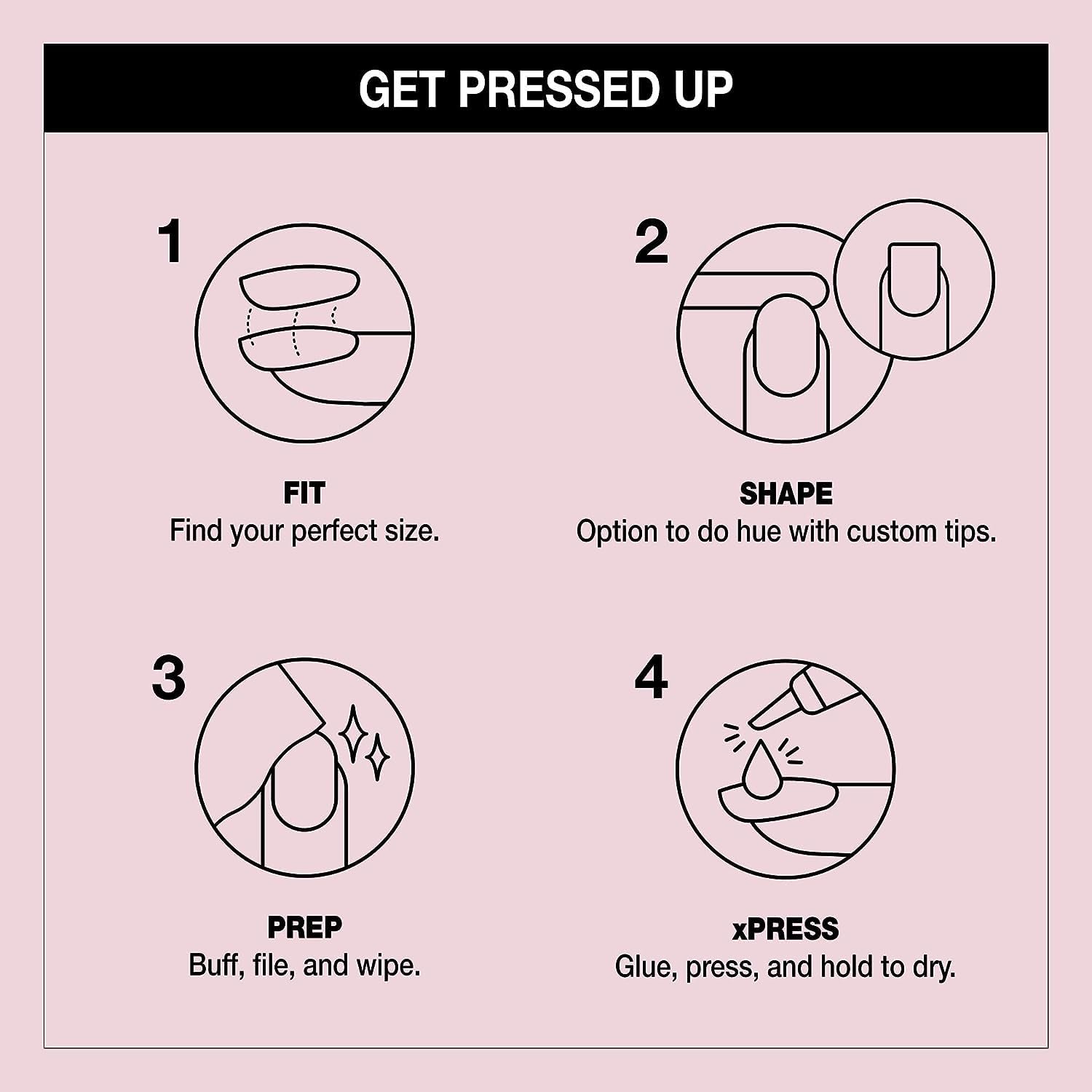 Bundle of OPI xPress/On Press On Nails, With Nail Glue, Short Neutral Nails, Don't Bossa Nova Me Around + OPI Nail Envy, Nail Strengthening Treatment, Vegan Formula, 0.5 fl oz - Image 5