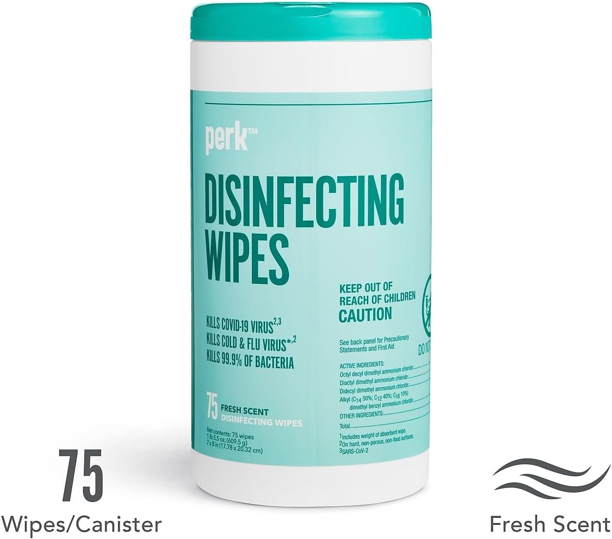 Perk Disinfecting Wipes 75ct - Image 3
