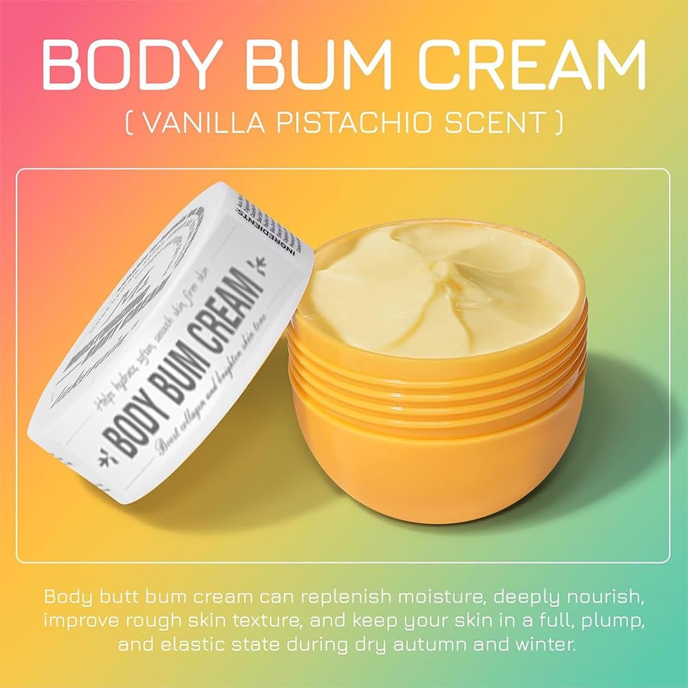 GECOMO ,Moisturizing Body Cream, Body Skin Repair, Cream for All Skin,Natural Organic Shea Butter & Vitamin C Moisture Body Cream for Deep Nourishment - 80ml(VANILLA PISTACHIO) - Image 8