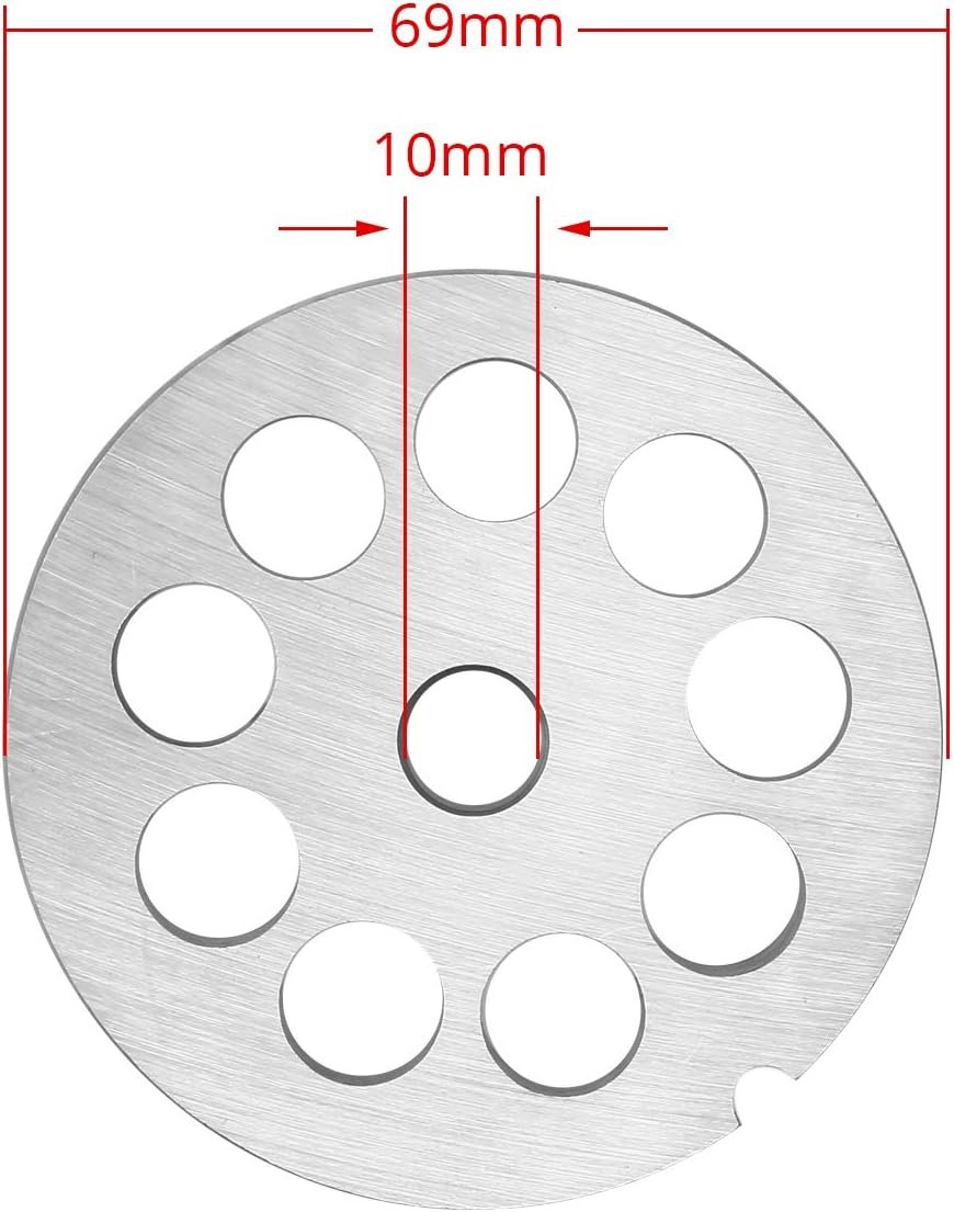 #12 Stainless Steel Meat Grinder Plate Discs Blades for FGA Food Chopper and Hobart, LEM, Cabelas, Weston, MTN Meat Grinders,Cutting Disks Heavy Duty - Image 3