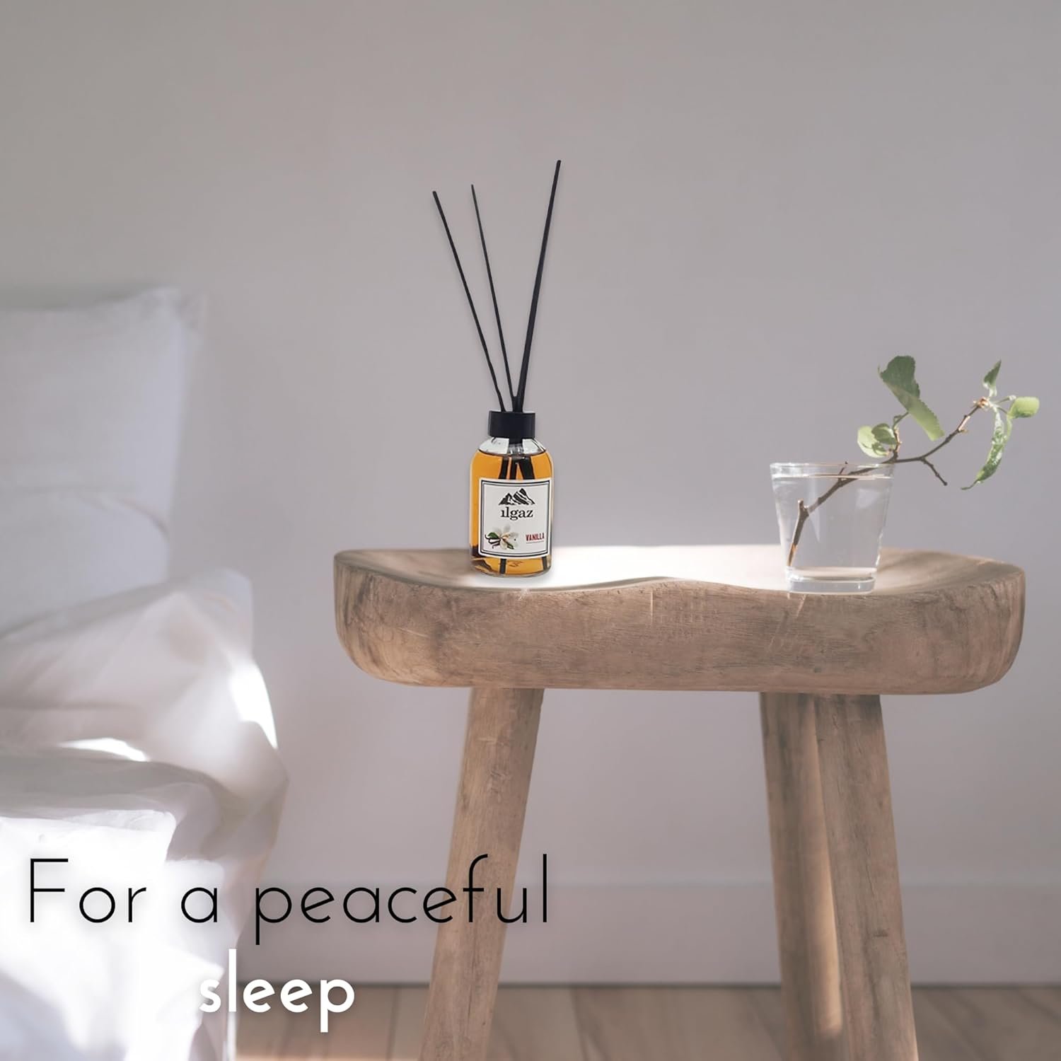 Bamboo Reed Diffuser Set - Long-Lasting Room Fragrance with Essential Oils - Aromatherapy Home Scent for Bedroom, Living Room, and Office - Elegant Decorative Design (Vanilla) - Image 6