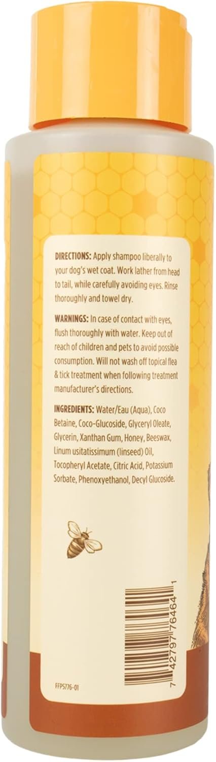 Burt's Bees for Pets Shed Control Shampoo for Dogs with Omega-3 and Vitamin E, 99.7% Natural Origin Formulas, Dog Shampoo for Reducing Shedding - Deshedding Dog Shampoo, 16 oz - Image 4