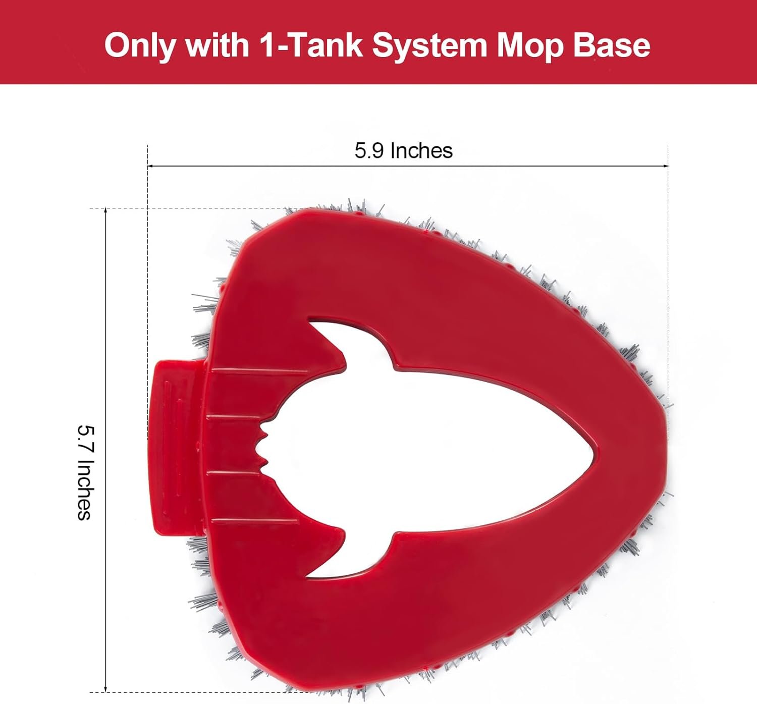 Spin Mop Scrub Brush with Mop Head Base Compatible for O Cedar EasyWring 1-Tank System, Floor Scrubber Mop Head Replacement Cleaning Brush for Bathroom, Kitchen, Tub and Tile, Spin Mop Attachments - Image 9