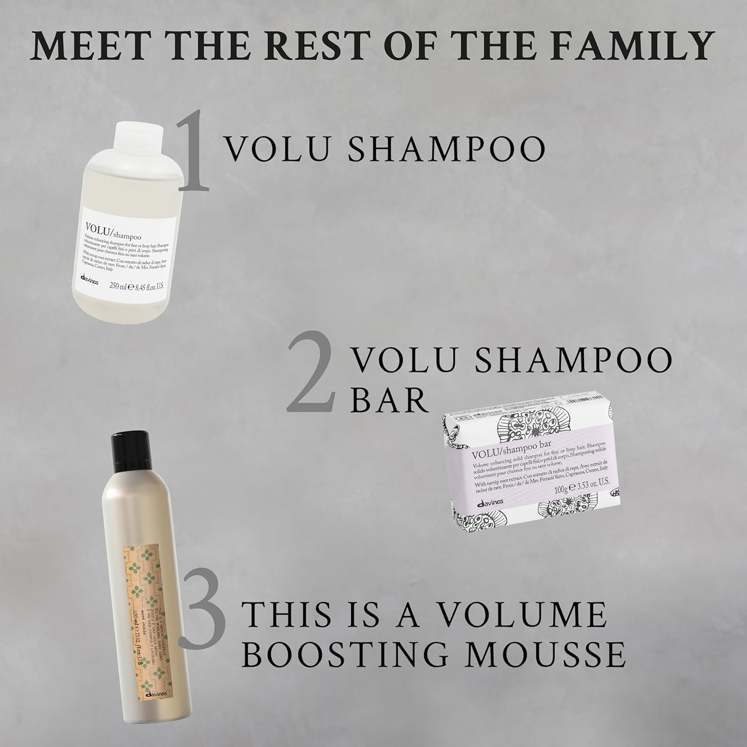 Davines VOLU Shampoo, Volume Shampoo For Fine, Thin Hair Types, Gentle Everyday Volumizing - Image 8