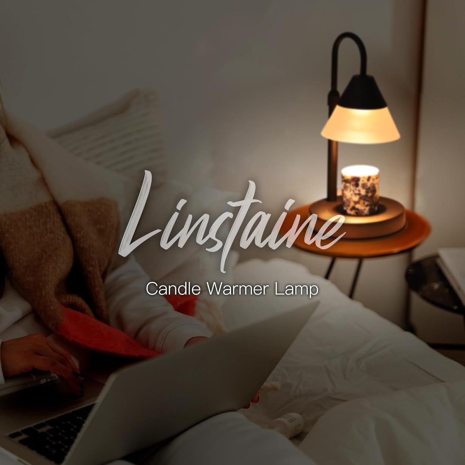 Dimmable Candle Warmer Lamp with Timer, Adjustable Candle Lamp Warmer for Bedroom Living Room Home Decor, Modern Electric Candle Warmers Christmas Birthday Gifts for Women Men, Black - Image 10