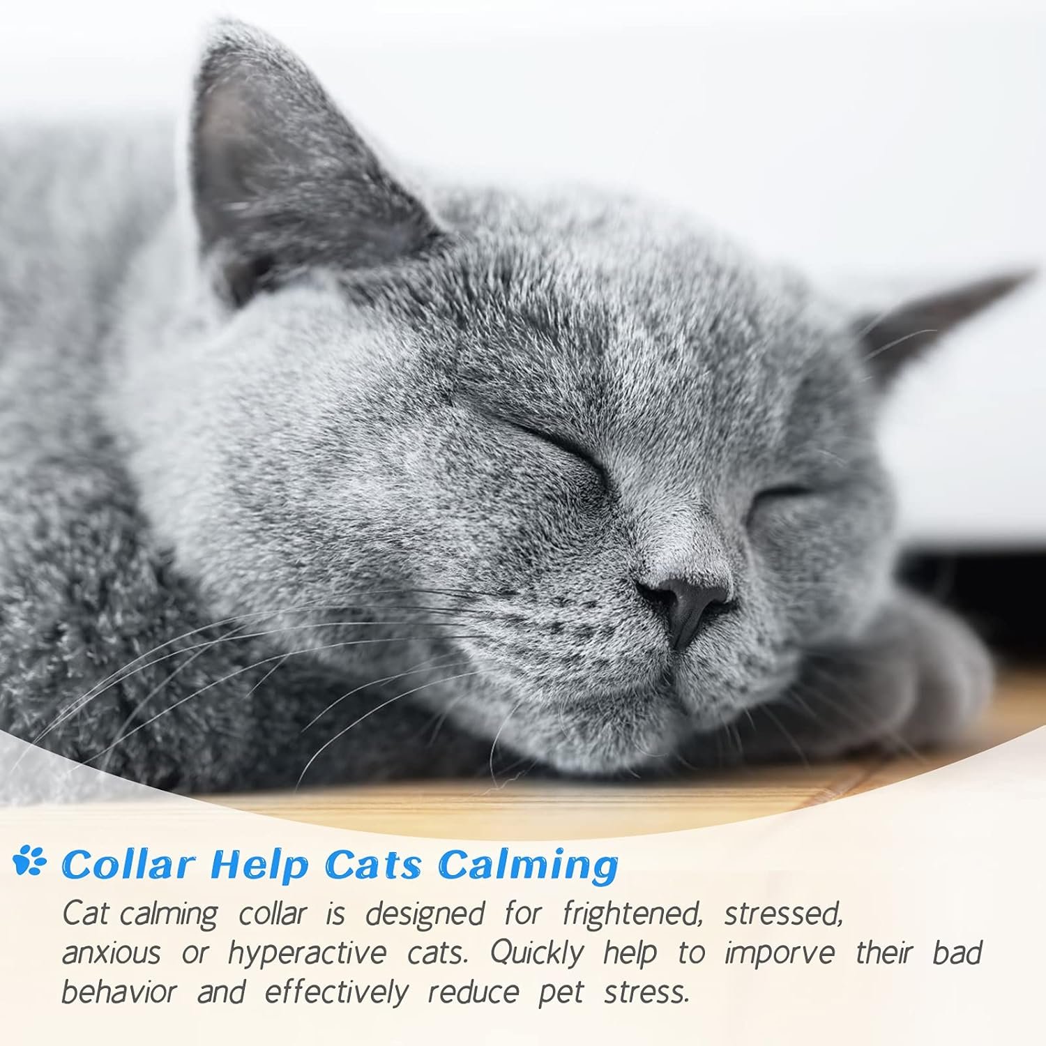 Cat Calming Collar 2 Pack Pheromone Calm Anxiety Collar for Cats and Kittens Stress Reliever Relaxing Comfortable Collar Breakaway Design Gray/Black - Image 3