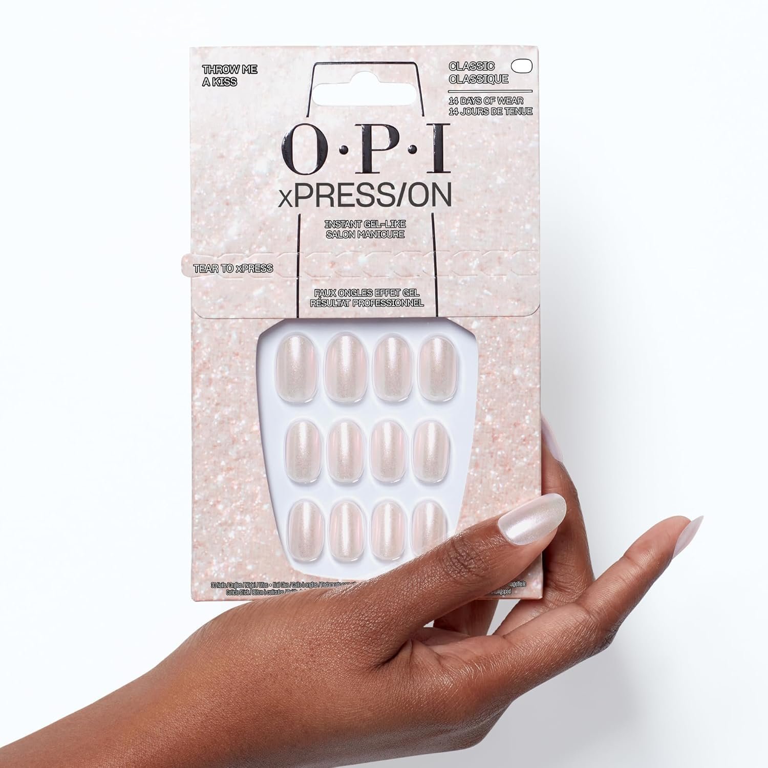 OPI xPRESS/ON Press on Nails | Short Round Nail Art Press On Nails | With Nail Glue | Long Lasting, Reusable, Non-damaging - Image 6