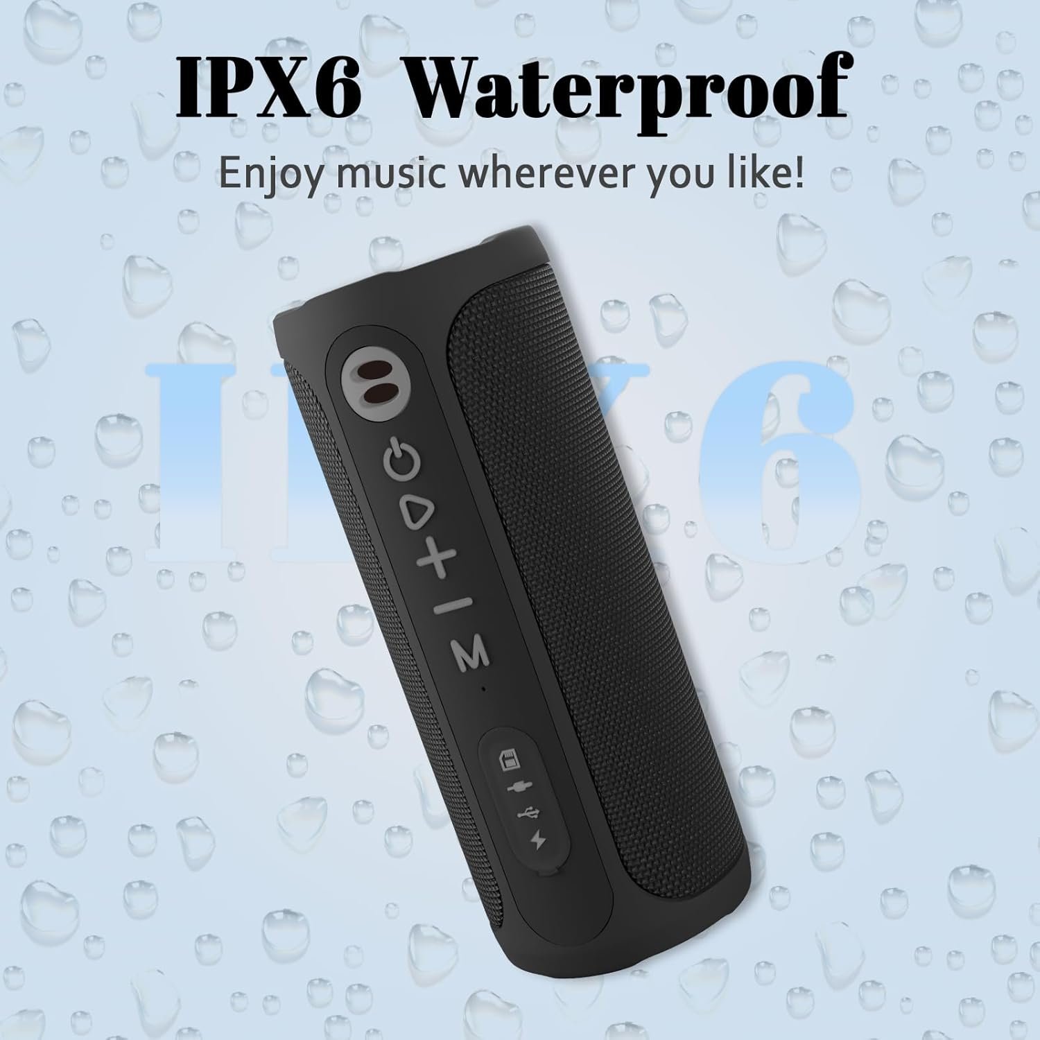 Portable Bluetooth Speaker for Bike, 20W Deep Bass Sound, IPX6 Waterproof Bike Speaker with Speaker Mount, 15 Hrs Battery Wireless Bicycle Speaker for Outdoor Riding, Hiking, Camping, Golfing - Image 7