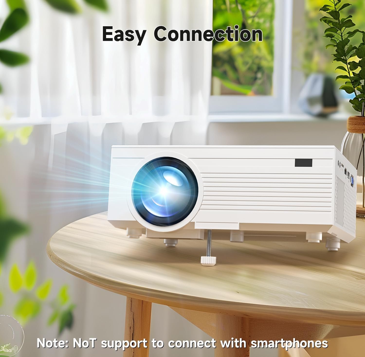 SGV Projector, New Portable Mini Projector, Full HD 1080P Home Cinema Video Projector for Home Bedroom, Compatible with HDMI/USB/AV/Smartphone/TV Stick/Laptop - Image 3
