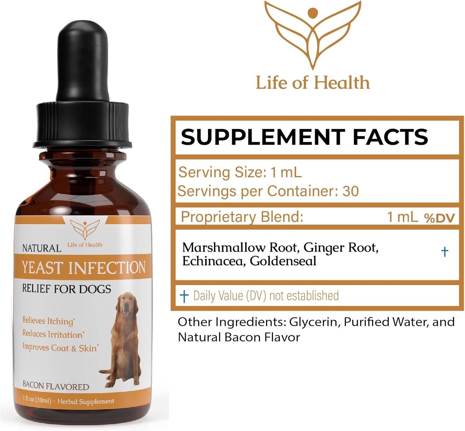 Natural Yeast Infection Treatment for Dogs | Supports Healthy Itch Relief, Inflammation Relief, Allergy Relief & More | Dog Yeast Ear Infection Treatment | Dog Itch Relief | Dog Allergy Relief - Image 3